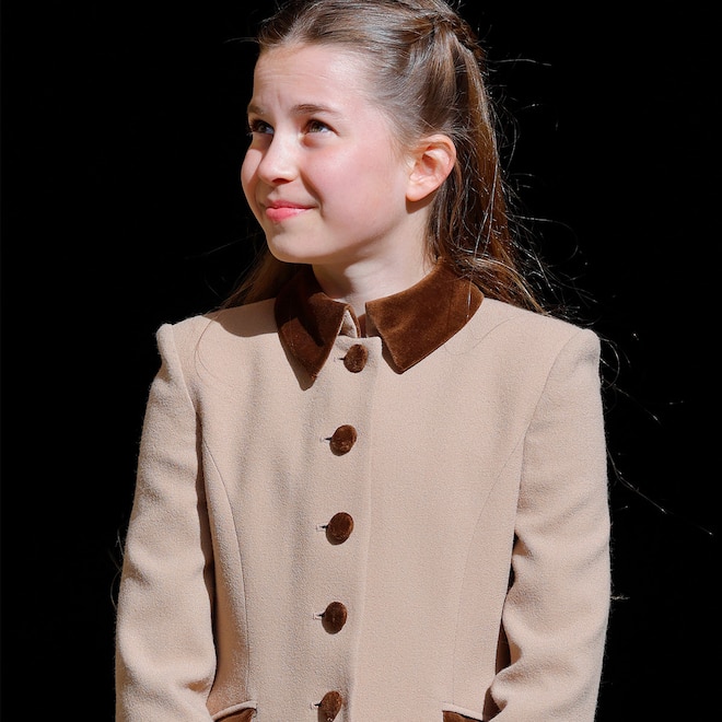 Princess Charlotte of Wales attends the traditional Easter Sunday Mattins Service at St George's Chapel, Windsor Castle on April 5, 2026 in Windsor, England.